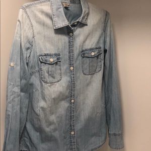 jCrew size 2 button down denim shirt
